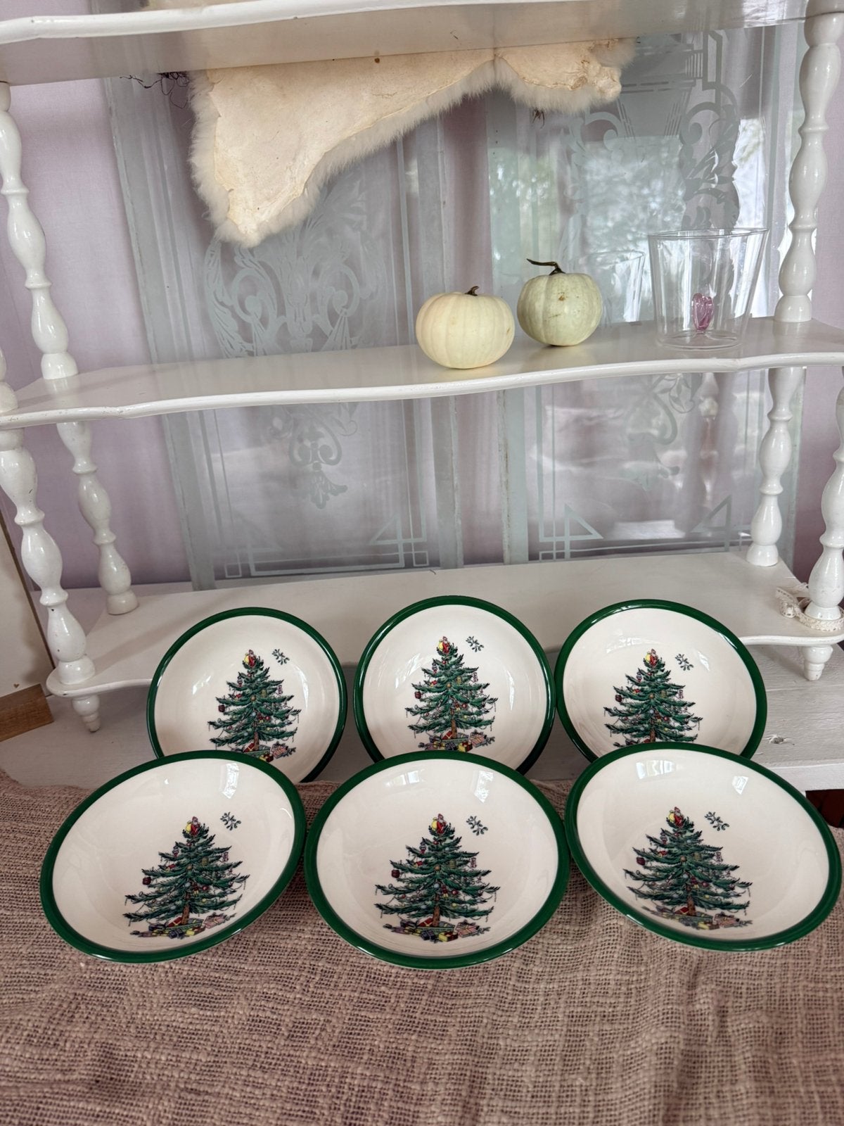 Spode Christmas Tree dessert schaaltjes 6 of 12 nieuw, Ophalen, Nieuw