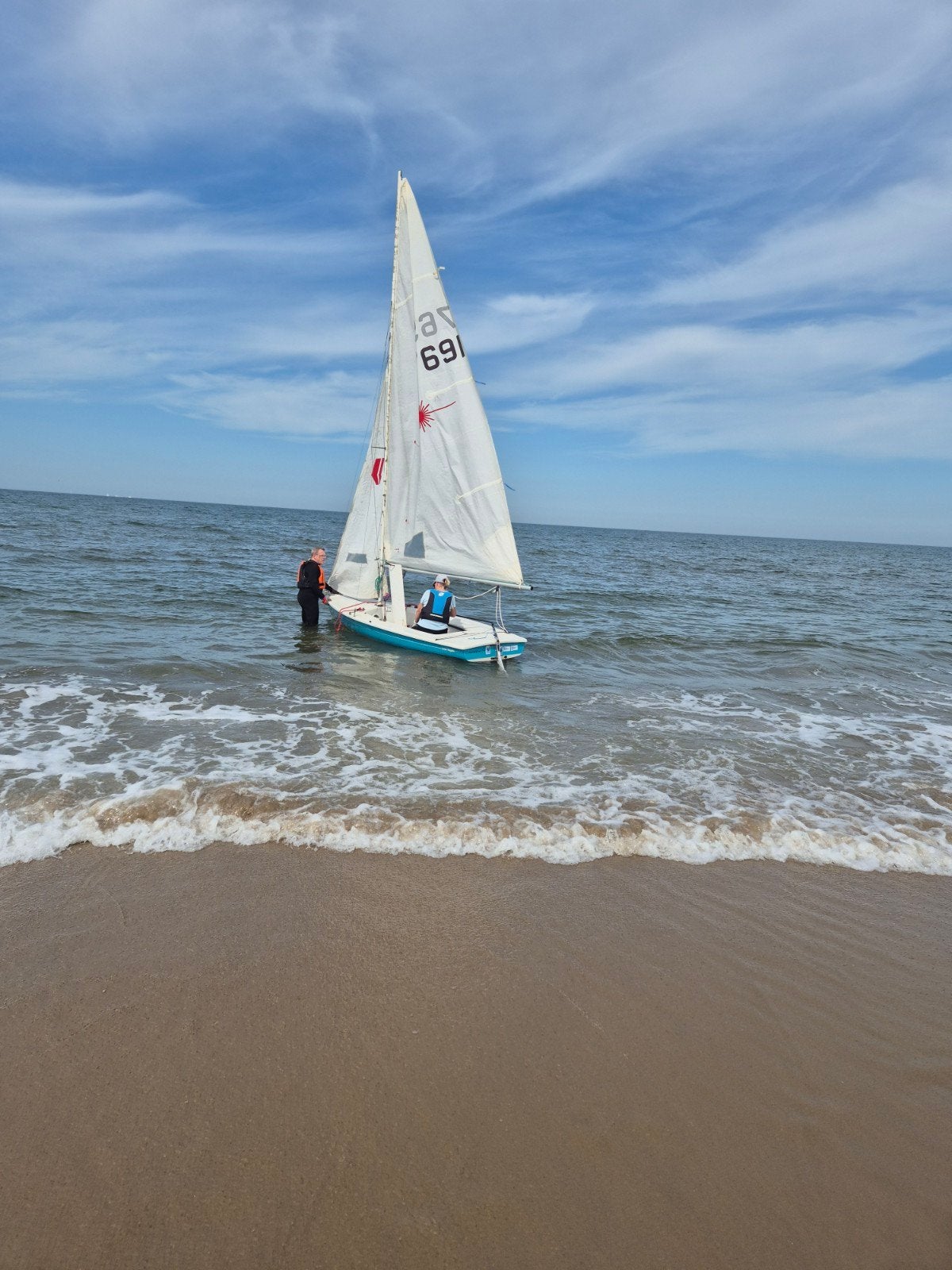 Laser Regatta Zeilboot met strandtrailer - Klaar om te varen, Watersport en Boten, Ophalen, Laser, Gebruikt, Laser