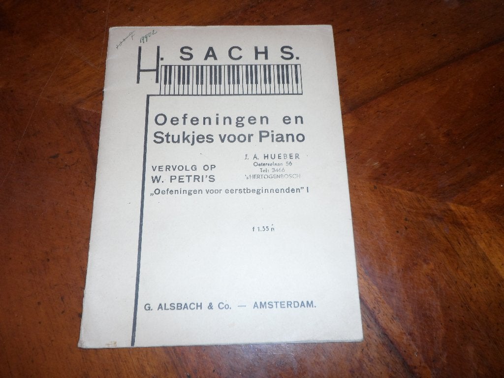 H. Sachs, Gebruikt, Klassiek, Ophalen of Verzenden, Artiest of Componist