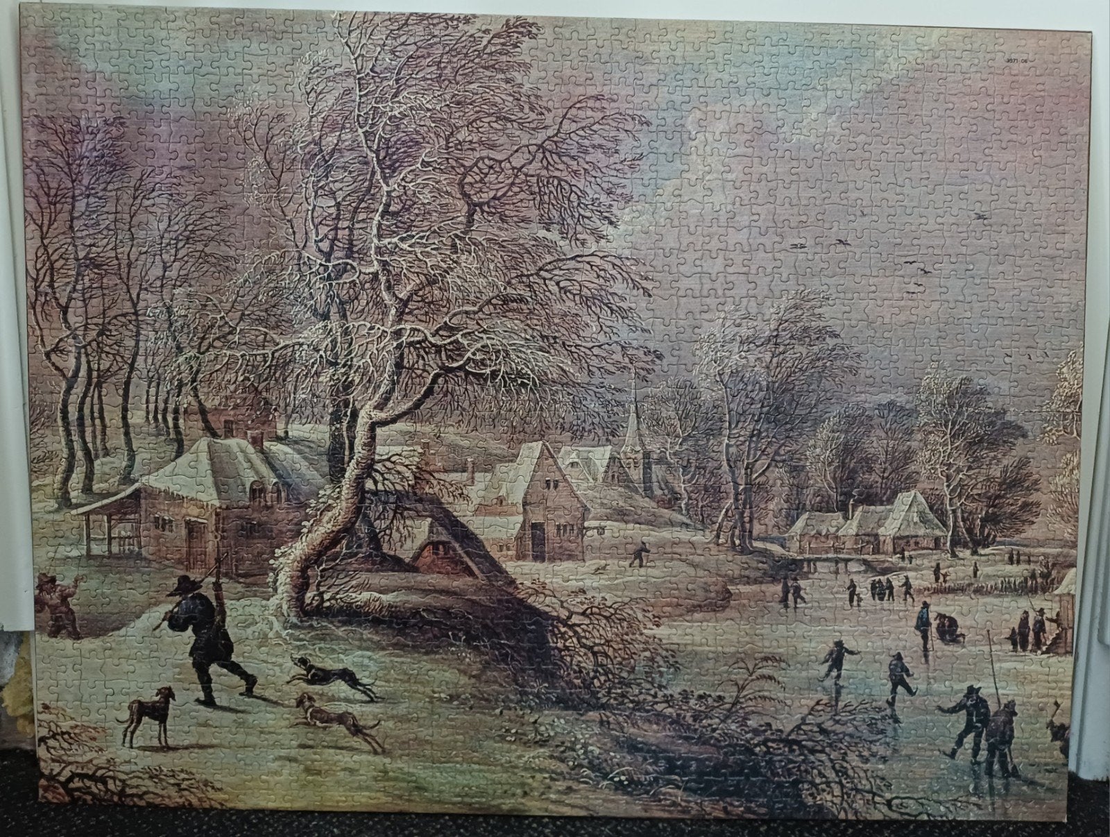 Puzzel als schilderij - Winterlandschap 80x60 cm, Ophalen, 80 cm, 60 cm, Decoratieobject