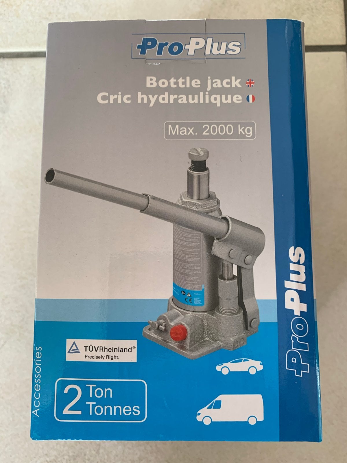 ProPlus Hydraulische Potkrik - Max. 2000 kg 2 ton – NIEUW ., Ophalen of Verzenden, Nieuw, Hydraulisch, Potkrik