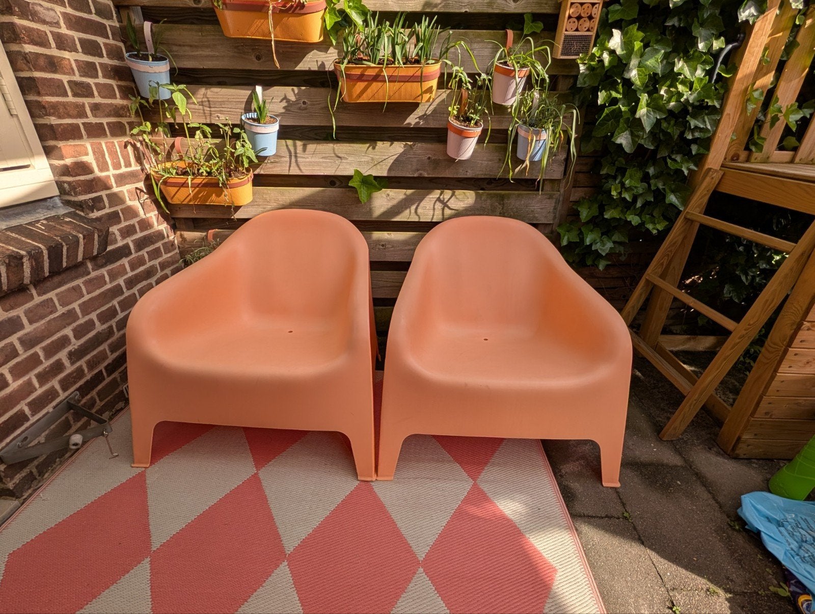 IKEA SKARPÖ Tuinstoelen Oranje, Ophalen, Kunststof