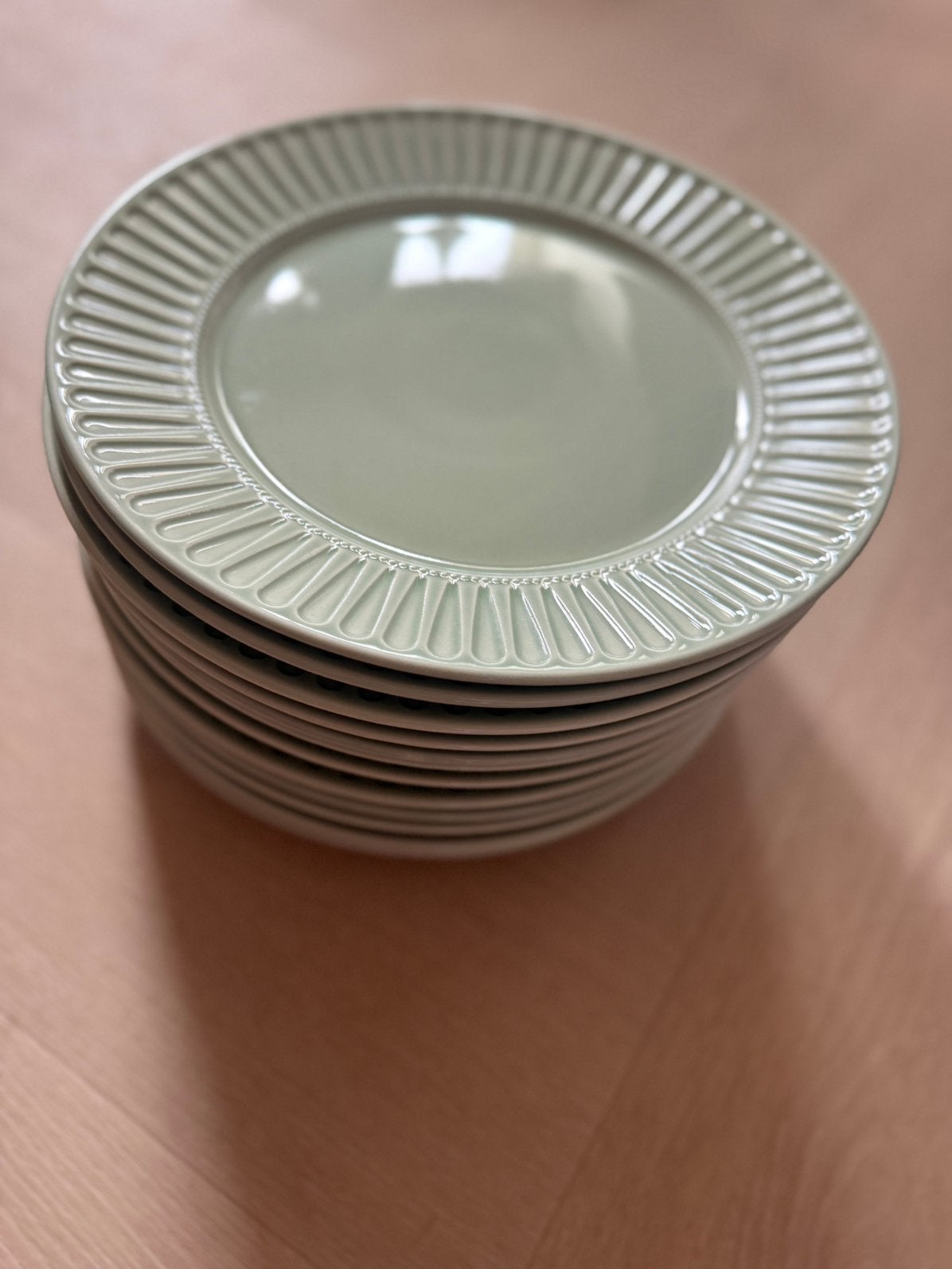Groene ikea dinerborden, Nieuw, Ophalen of Verzenden, Bord(en), Overige stijlen