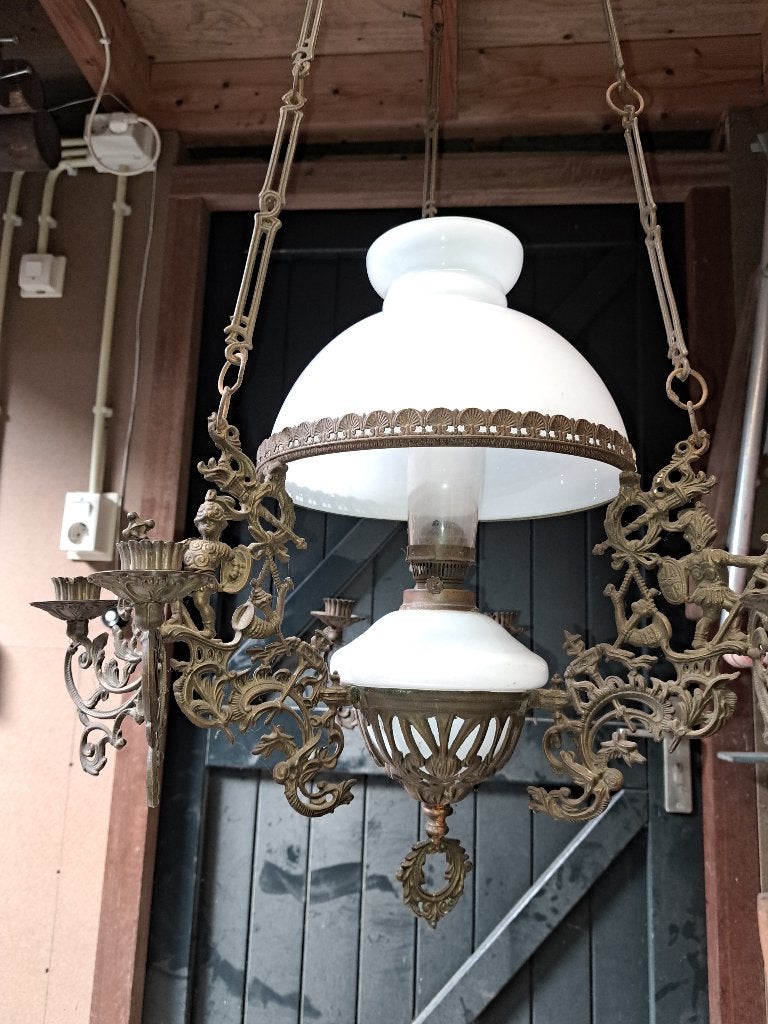 olielamp 1900 compleet, Ophalen