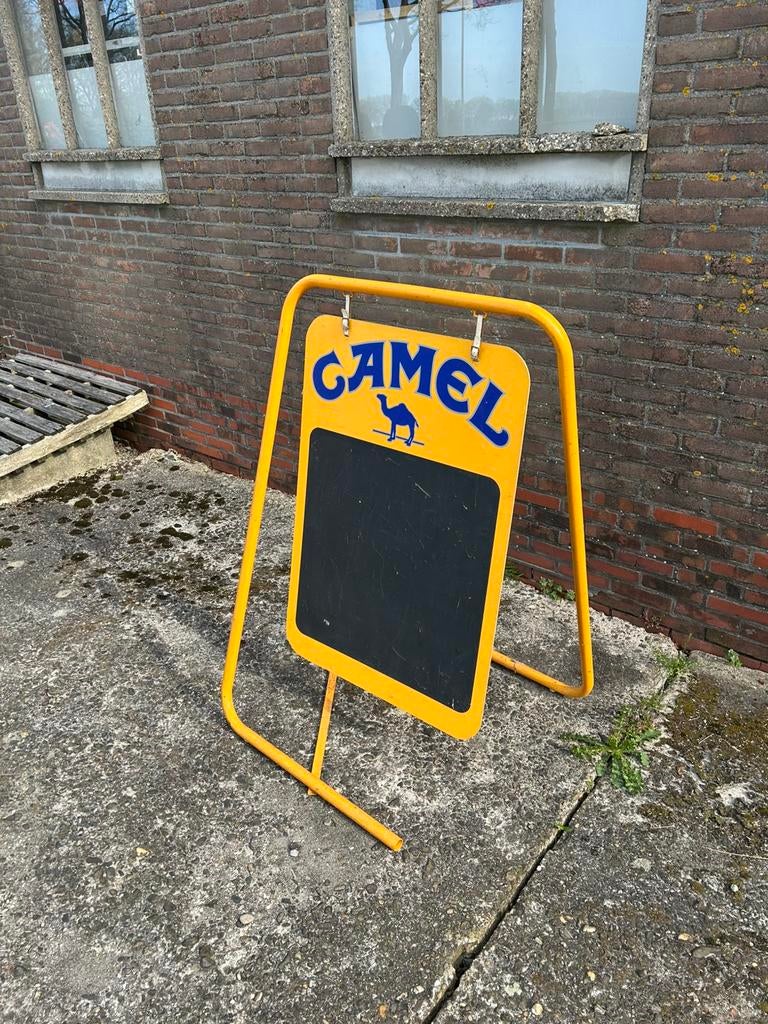 Vintage Camel schrijfbord, Verzamelen, Merken en Reclamevoorwerpen, Ophalen, Reclamebord, Onbekend, Zo goed als nieuw