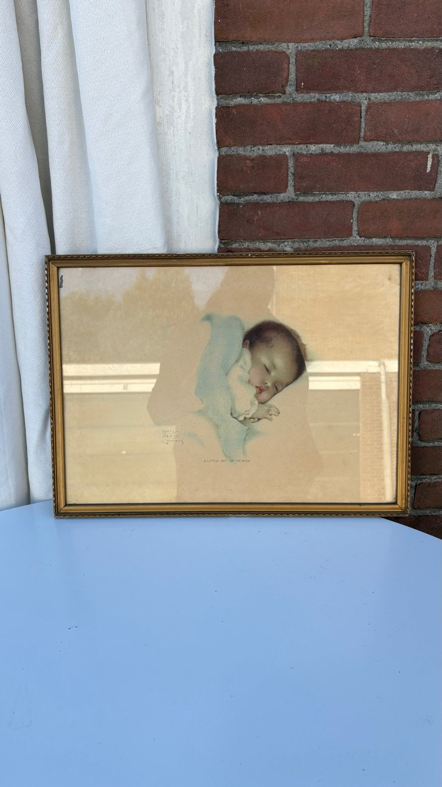 Vintage Bessie Pease Gutmann 'A Little Bit of Heaven' Print, Ophalen, Gebruikt, Oorspronkelijke maker, Print