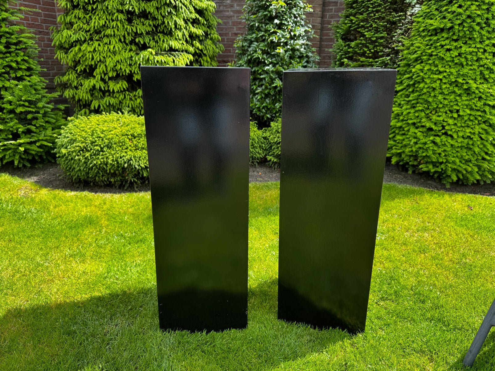 2 MDF Zuilen planten standaard30x30x90 cm in verstek gezaagd, Ophalen, Zo goed als nieuw, Rond, Binnen