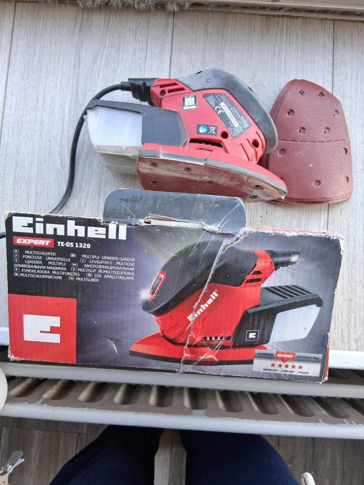 Einhell TE-OS 1320 Multischuurmachine - Zo goed als nieuw, Ophalen, Zo goed als nieuw, Minder dan 600 watt, Overige typen
