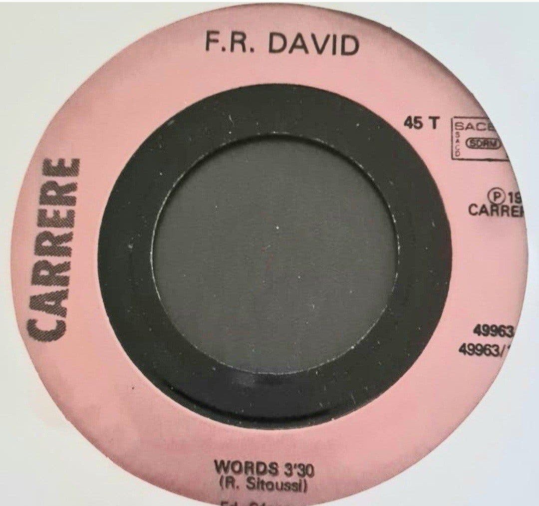 F.R. DAVID - WORDS, Cd's en Dvd's, Ophalen of Verzenden, Gebruikt, Pop