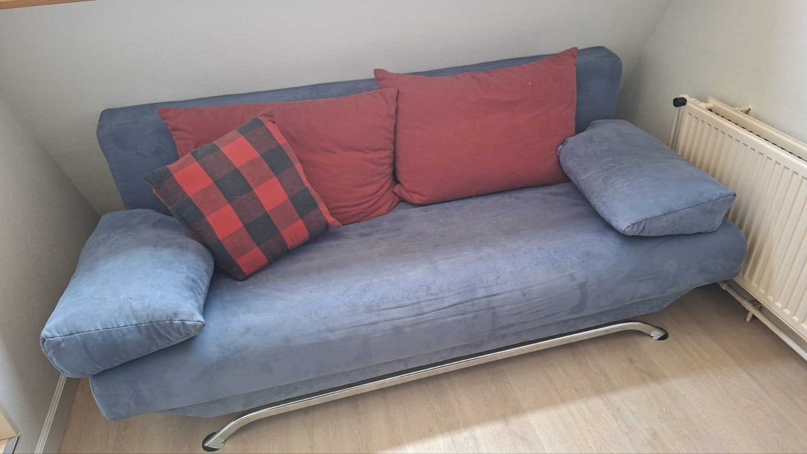 Slaapbank 150190cm met opbergvak, Ophalen, Gebruikt, Tweepersoons, 190 cm of minder