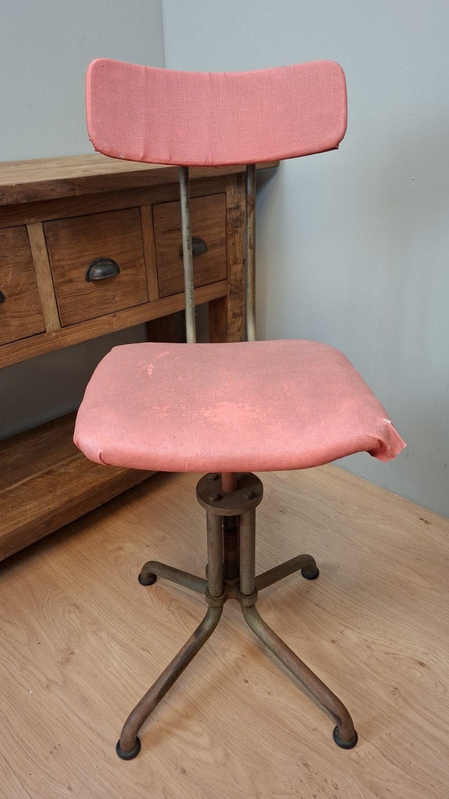 Vintage Industriële Atelier stoel, Ophalen