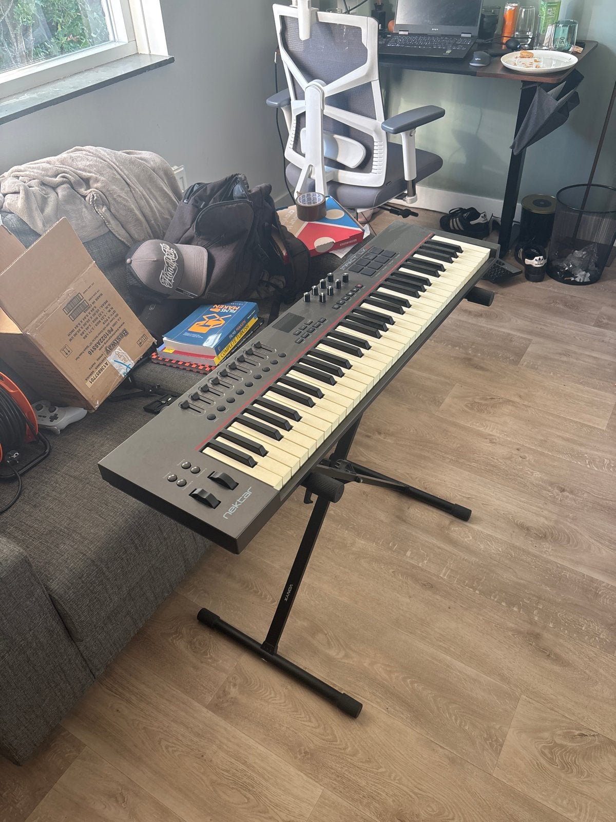 Nektar Impact LX61 MIDI Keyboard Controller met standaard, 61 toetsen, Zo goed als nieuw, Met standaard, Ophalen