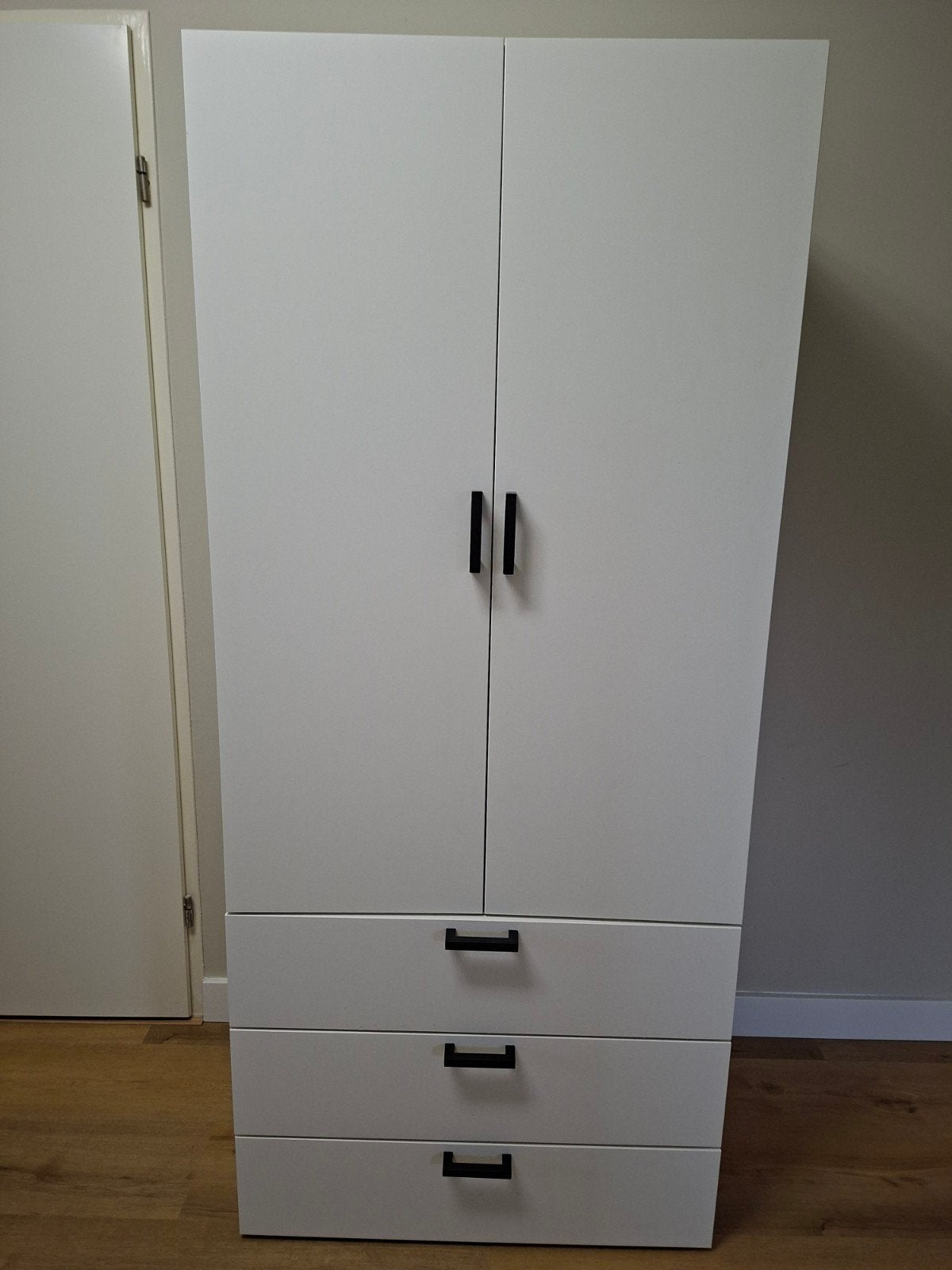 Ikea Platsa kledingkast met 2 deuren, roede en 3 lades, 50 tot 100 cm, Zo goed als nieuw, 150 tot 200 cm, 50 tot 75 cm