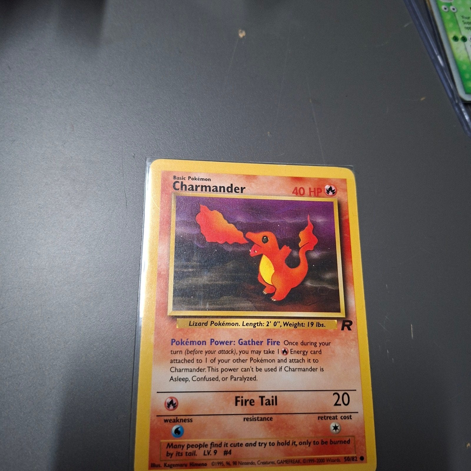 Pokémon Charmander Kaart - Basis Pokémon 40 HP, Ophalen of Verzenden, Gebruikt, Losse kaart