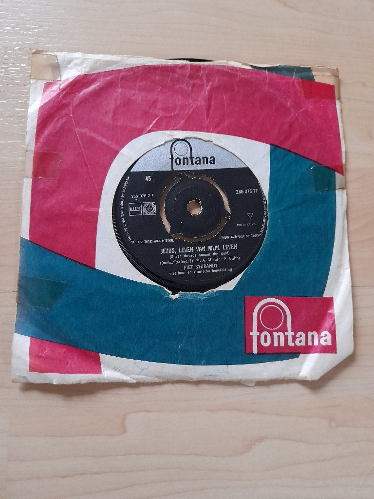 SINGLES FONTANA JEZUS LEVEN VAN MIJN LEVEN / HET RUW HOUTEN, Cd's en Dvd's, Ophalen of Verzenden, Gebruikt, Nederlandstalig