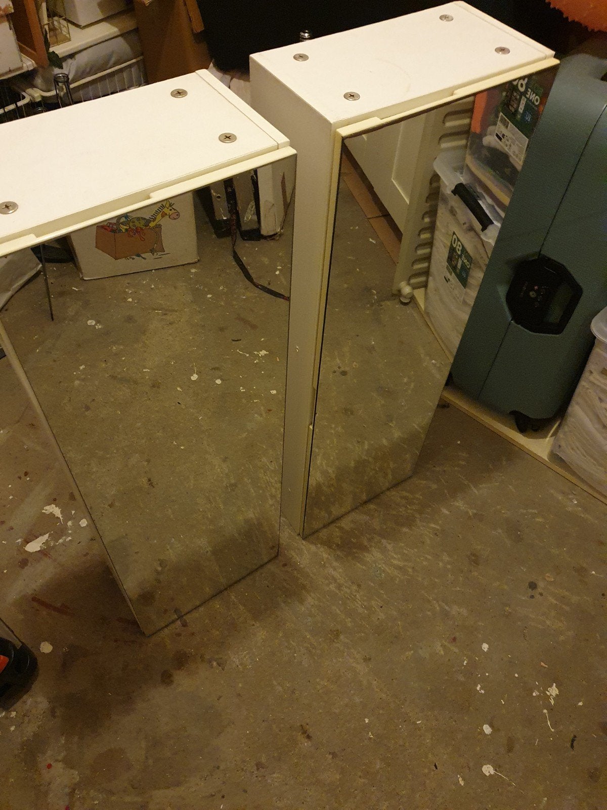 Twee spiegelkasten voor badkamer of hal, Ophalen, Minder dan 50 cm, Gebruikt, 100 tot 150 cm
