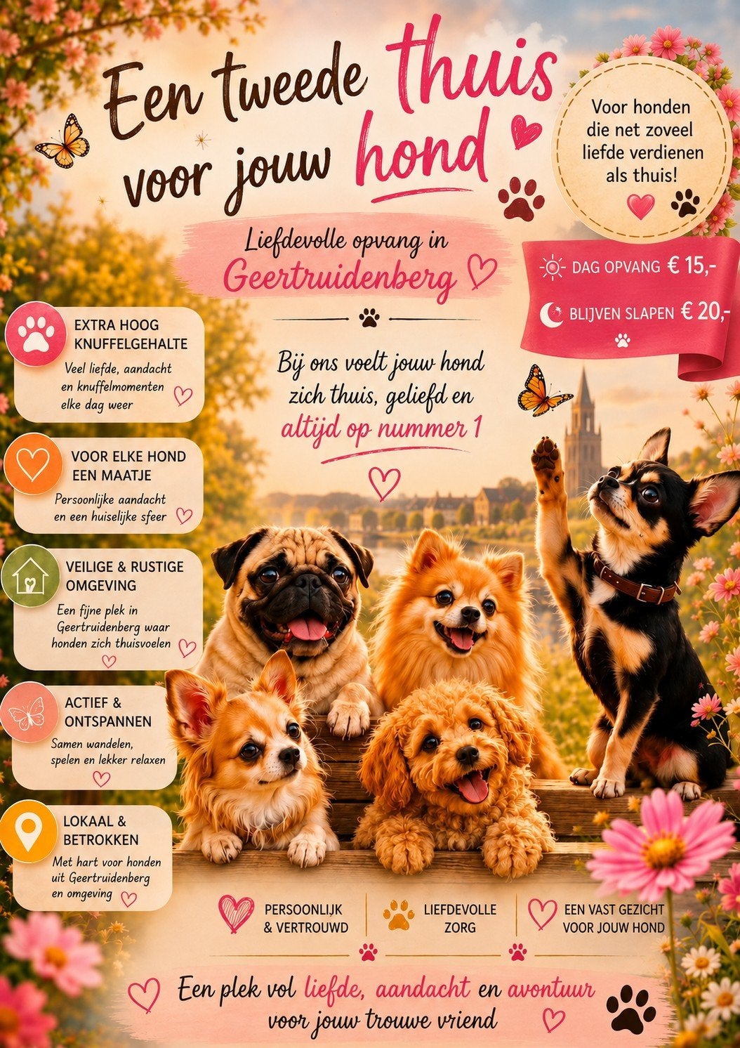 honden oppas in warm gezin, Ophalen of Verzenden