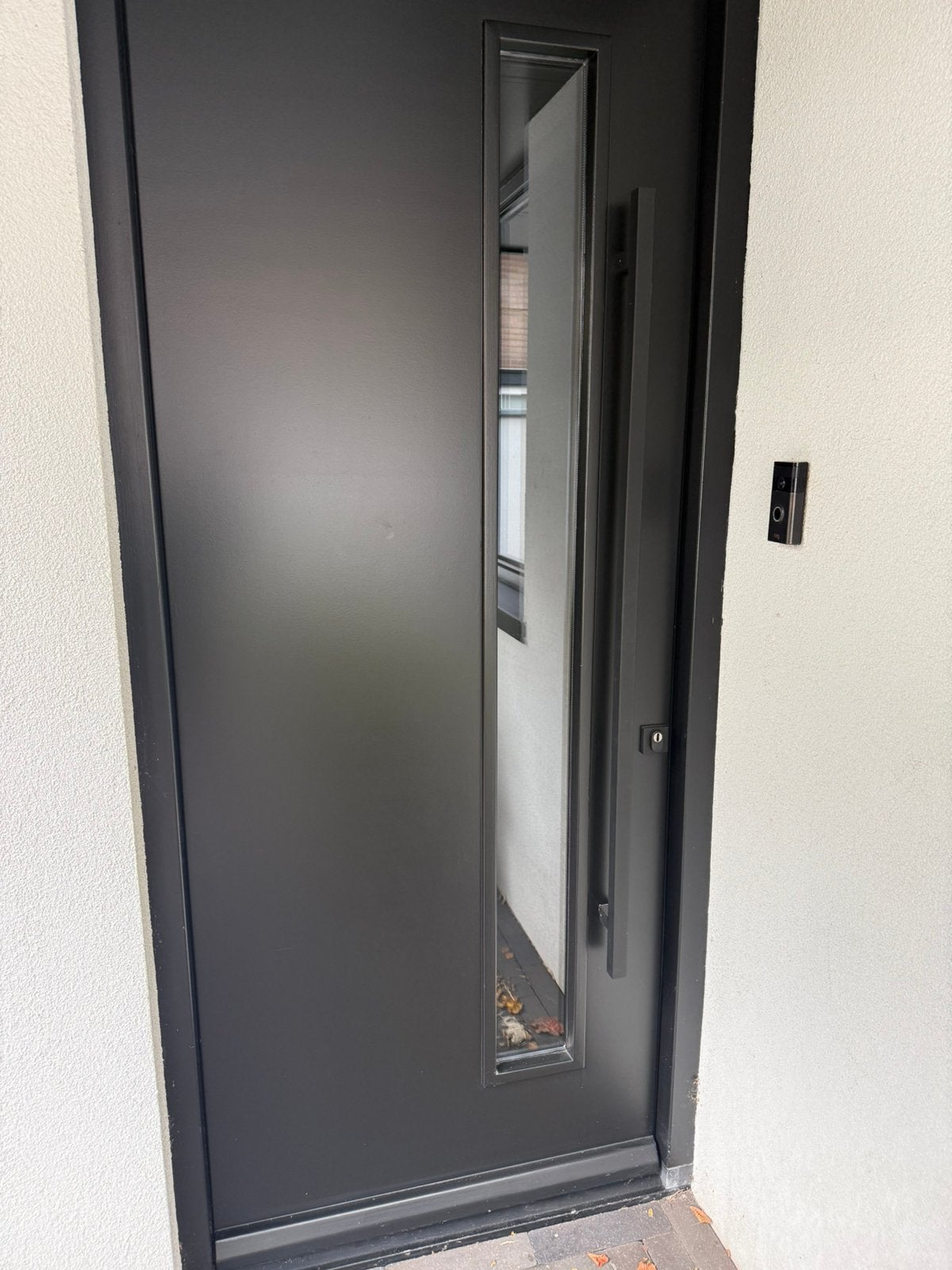 Deurgreep  39x 1400/1200mm zwart incl bevestiging, Ophalen, Nieuw, Binnendeur, 200 tot 215 cm