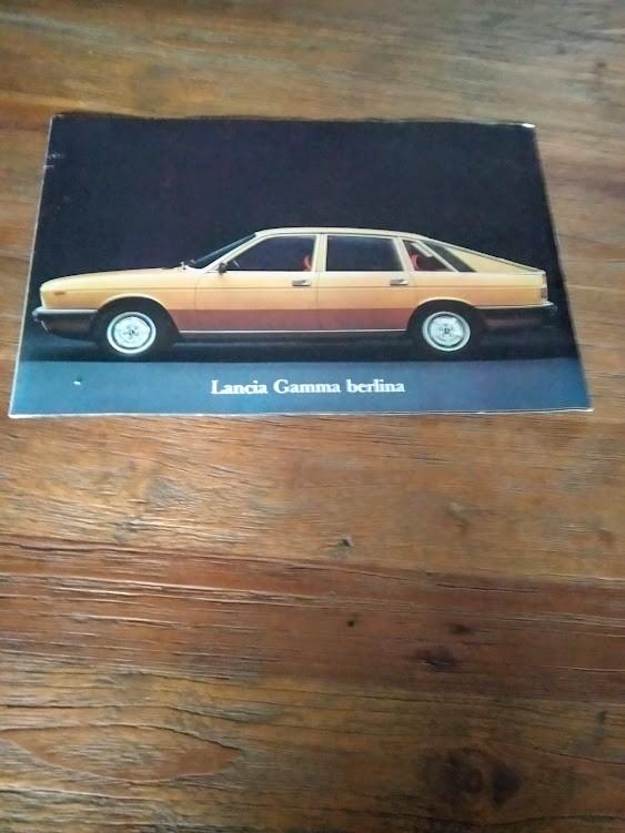 Lancia Gamma Berlina 1978 6 pag. Engels / Duits, Verzenden, Zo goed als nieuw, Overige merken