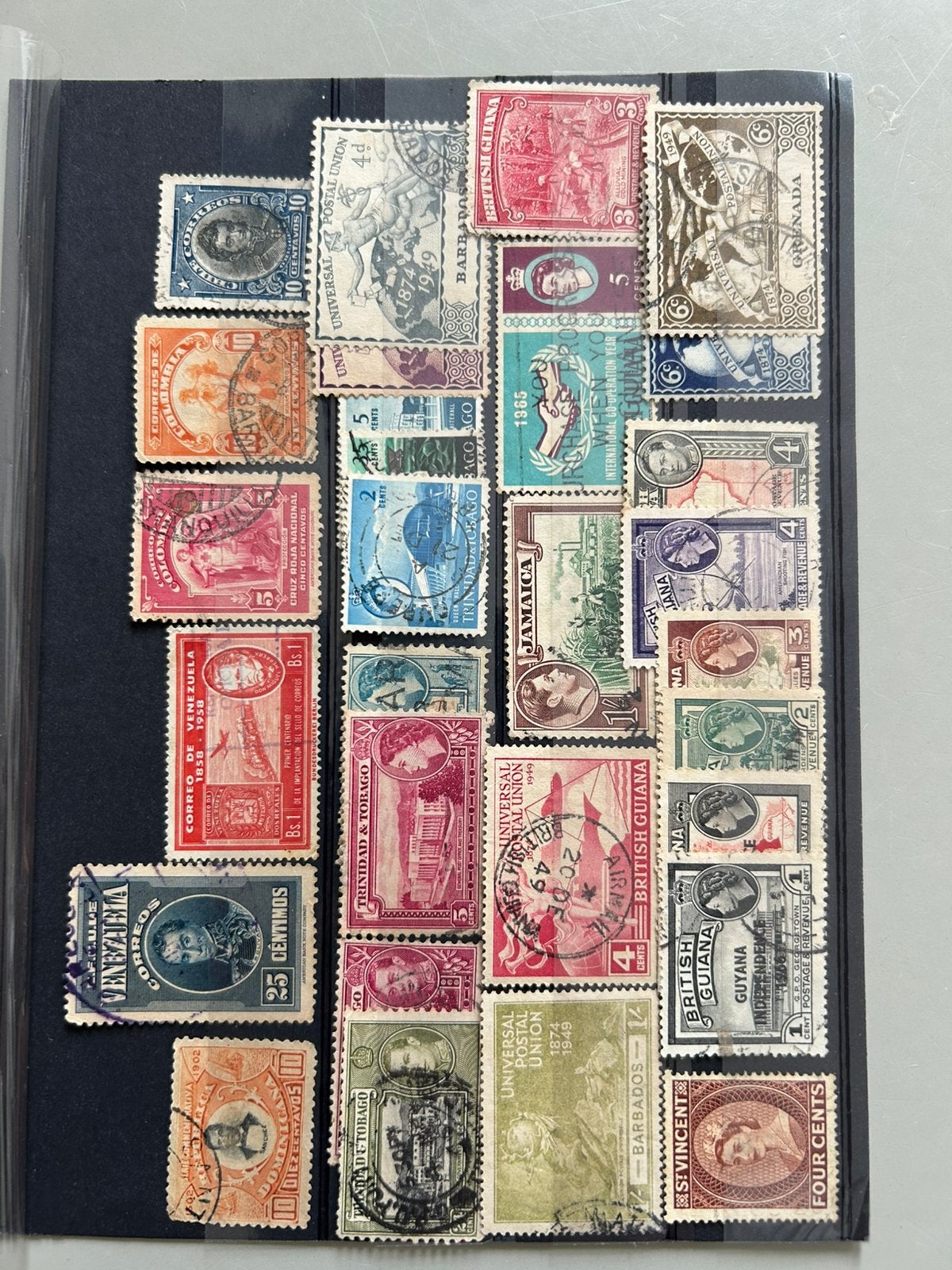 Oude postzegelverzameling Zuid-Amerika & Caraïben, Ophalen of Verzenden, Buitenland