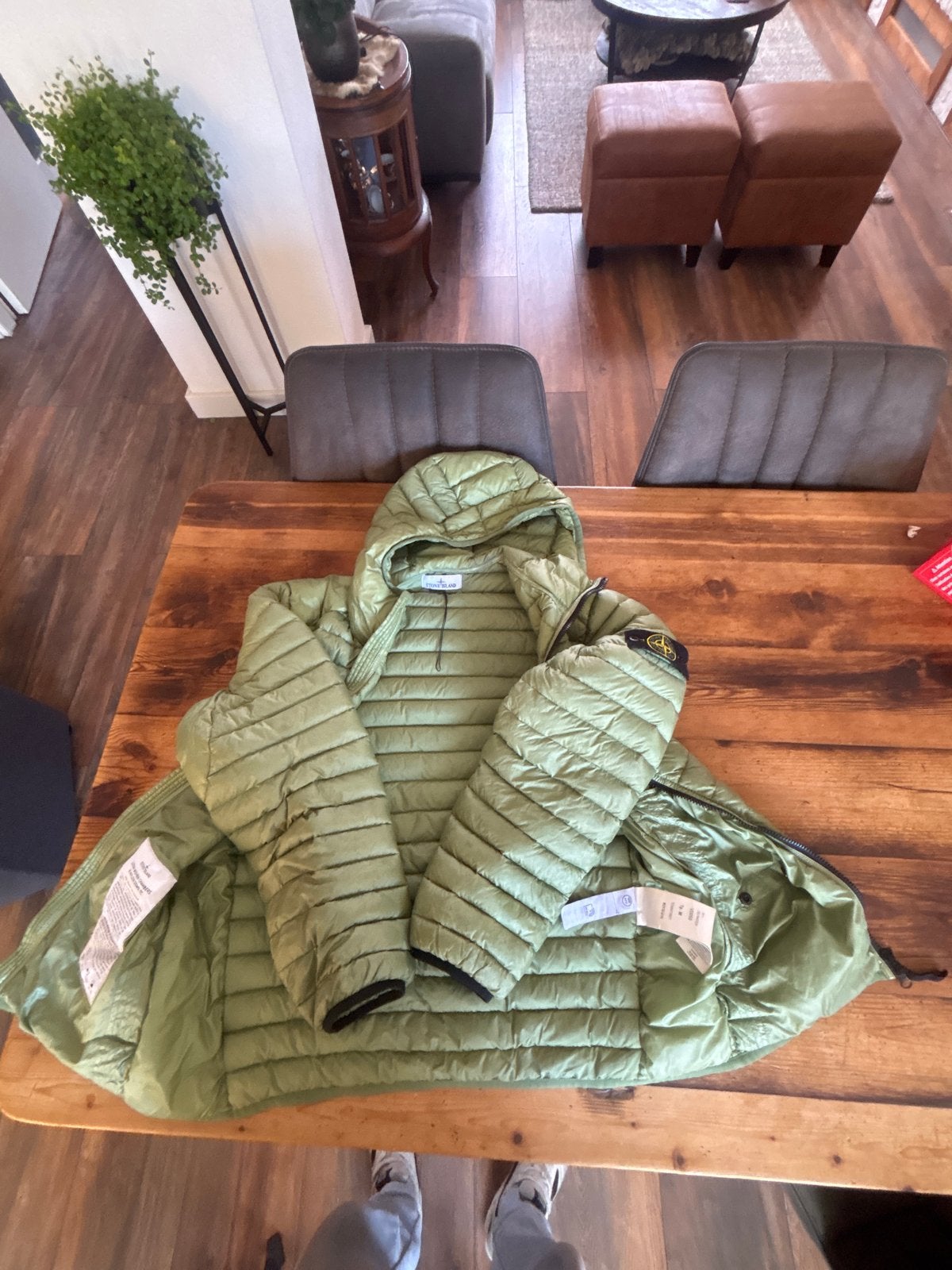 Stone Island Puffer Jas - Maat M, Ophalen, Gedragen, Maat 48/50 (M), Groen