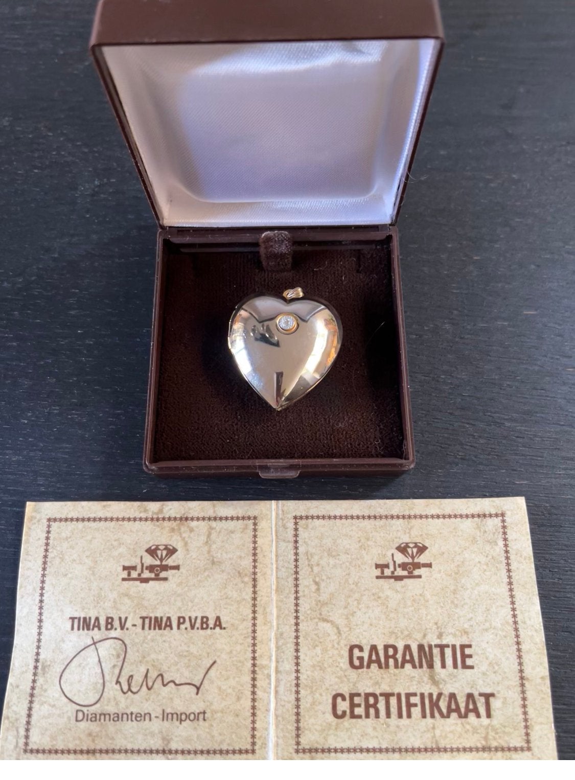 Gouden vintage Elvis medaillon (verguld) met diamantje, Ophalen of Verzenden, Nieuw, Goud