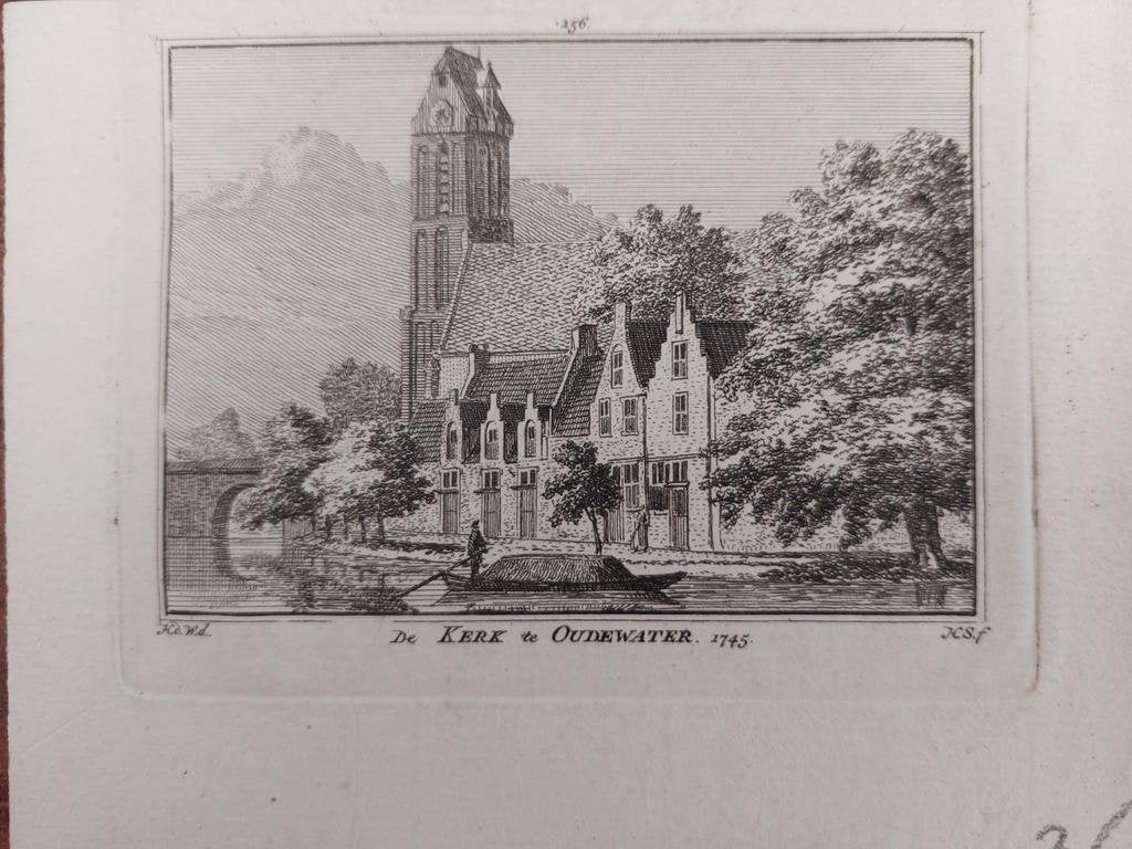 256 / De kerk te Oudewater  H. Spilman  uit 18e eeuw, Ophalen of Verzenden