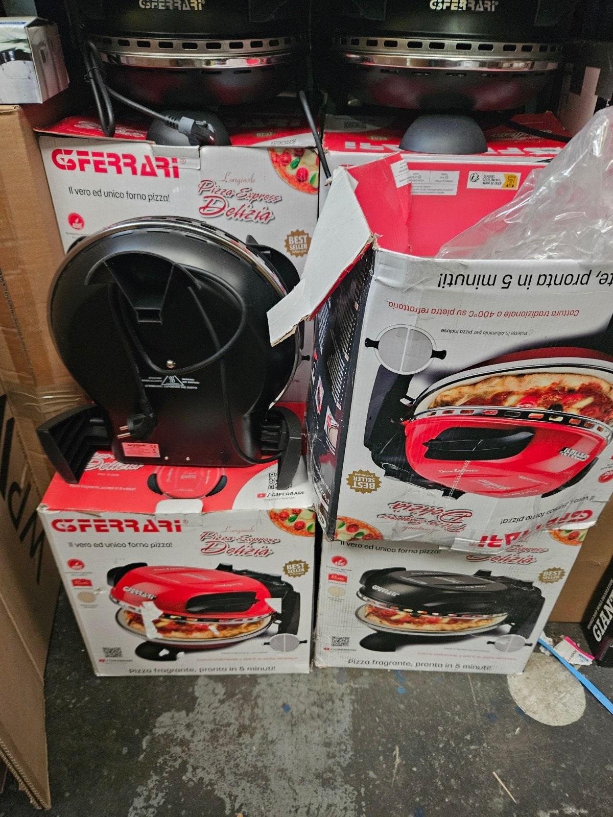 G3 Ferrari Pizzaoven Delizia Zwart - Perfecte Pizza's Thuis, Ophalen, Zo goed als nieuw, G3 Ferrari