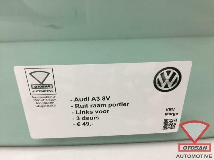 audi a3 8v 3 deurs ruit raam portier links voor, Auto-onderdelen, Gebruikt, AUDI AG, Auto-Union-Strasse 1
85045  Ingolstadt, DE