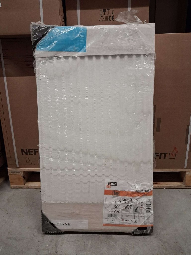 Zinc 900 x 500 PHY20 Compact radiator, Doe-het-zelf en Verbouw, Verwarming en Radiatoren, Ophalen, 500 tot 800 watt, -, Radiator