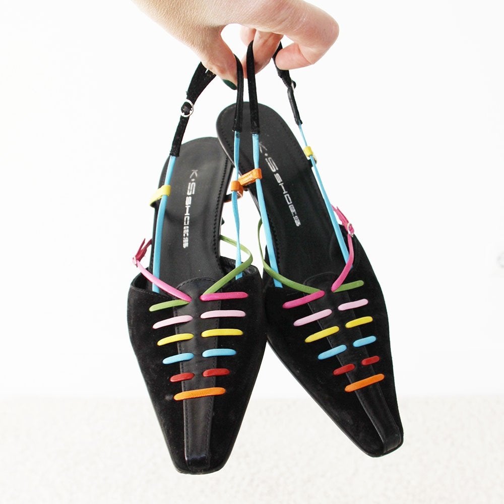 Schitterende Suede K•S Shoes Pumps -s9 (Maat 5/38) € 65,-, Pumps, Overige kleuren, K•S Shoes, Ophalen of Verzenden