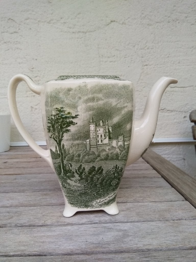 Engelse koffiepot Old Castles, Antiek en Kunst, Antiek | Servies los, Ophalen of Verzenden