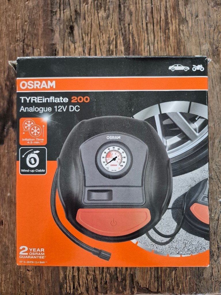 Osram Tyre Inflate 200 Bandenpomp, nieuw, Auto diversen, Autogereedschap, Ophalen of Verzenden, Nieuw