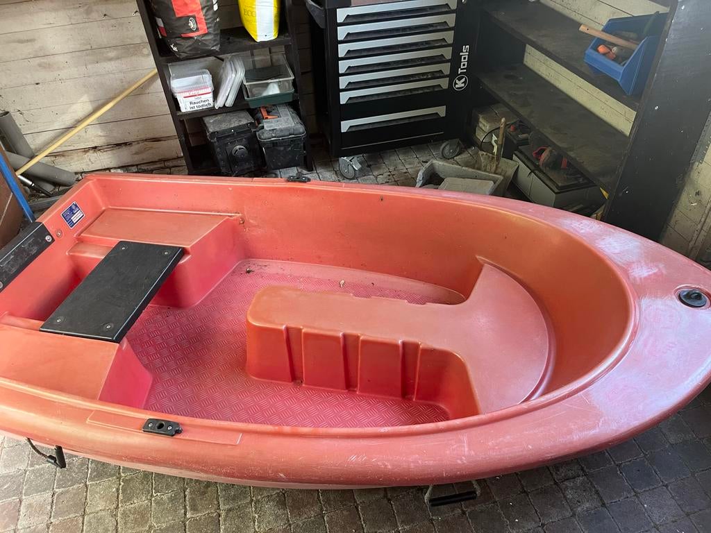 2-persoons Pioner boot met elektrische motor en accu, Watersport en Boten, Ophalen, Gebruikt, Overige materialen, Met motor