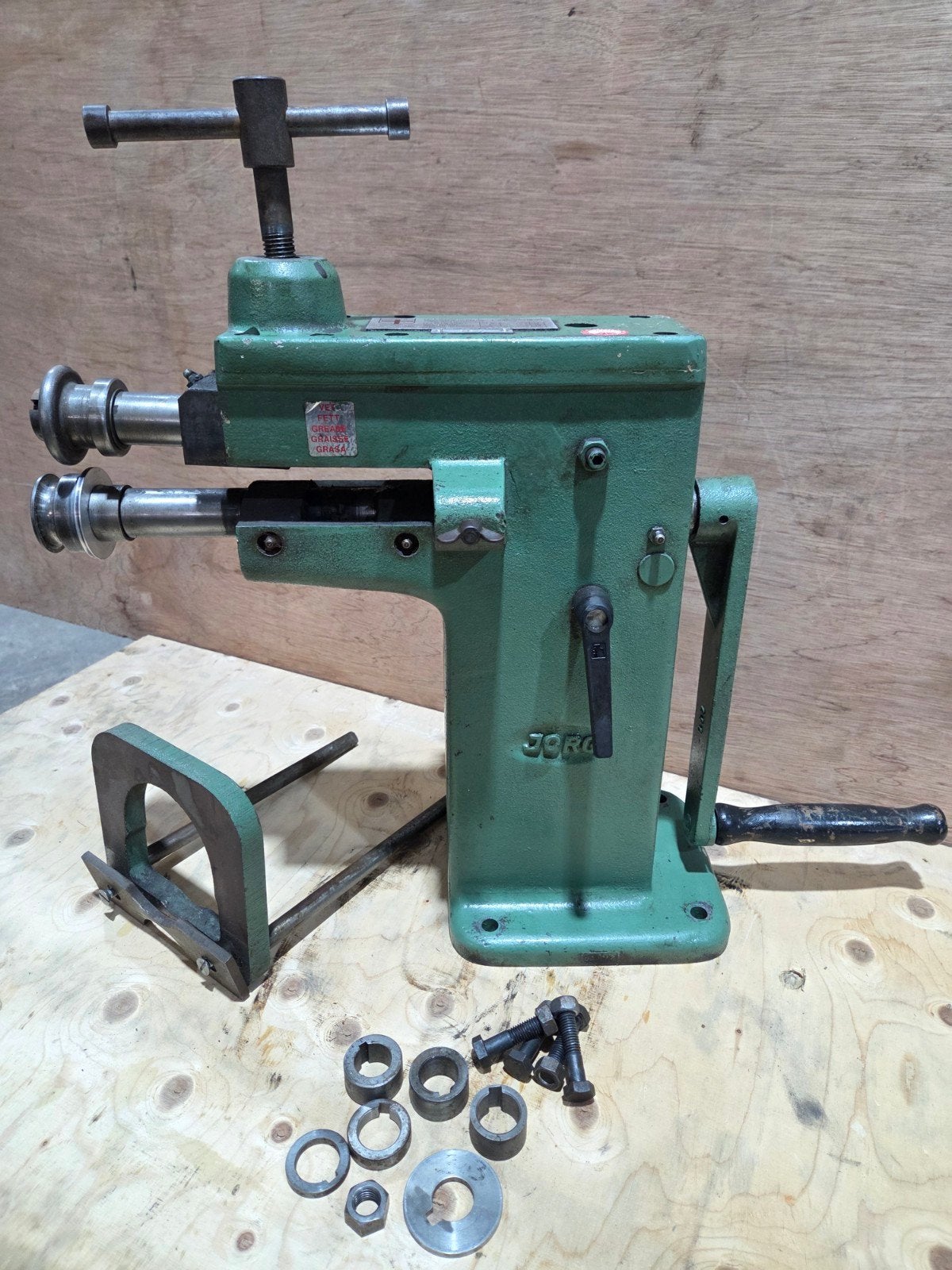 JÖRG 5310 Voormachine / Velsmachine – Handbediend (Nette sta, Ophalen