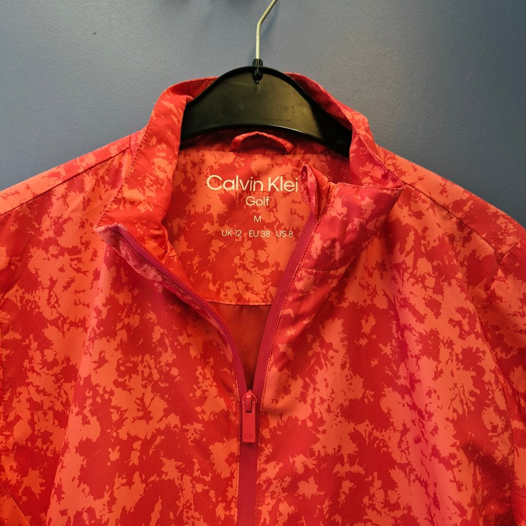 Calvin Klein Golf jack M roze windjack sport golf jas 51552, Kleding | Dames, Sportkleding, Maat 38/40 (M), ., Overige typen, Calvin Klein Golf