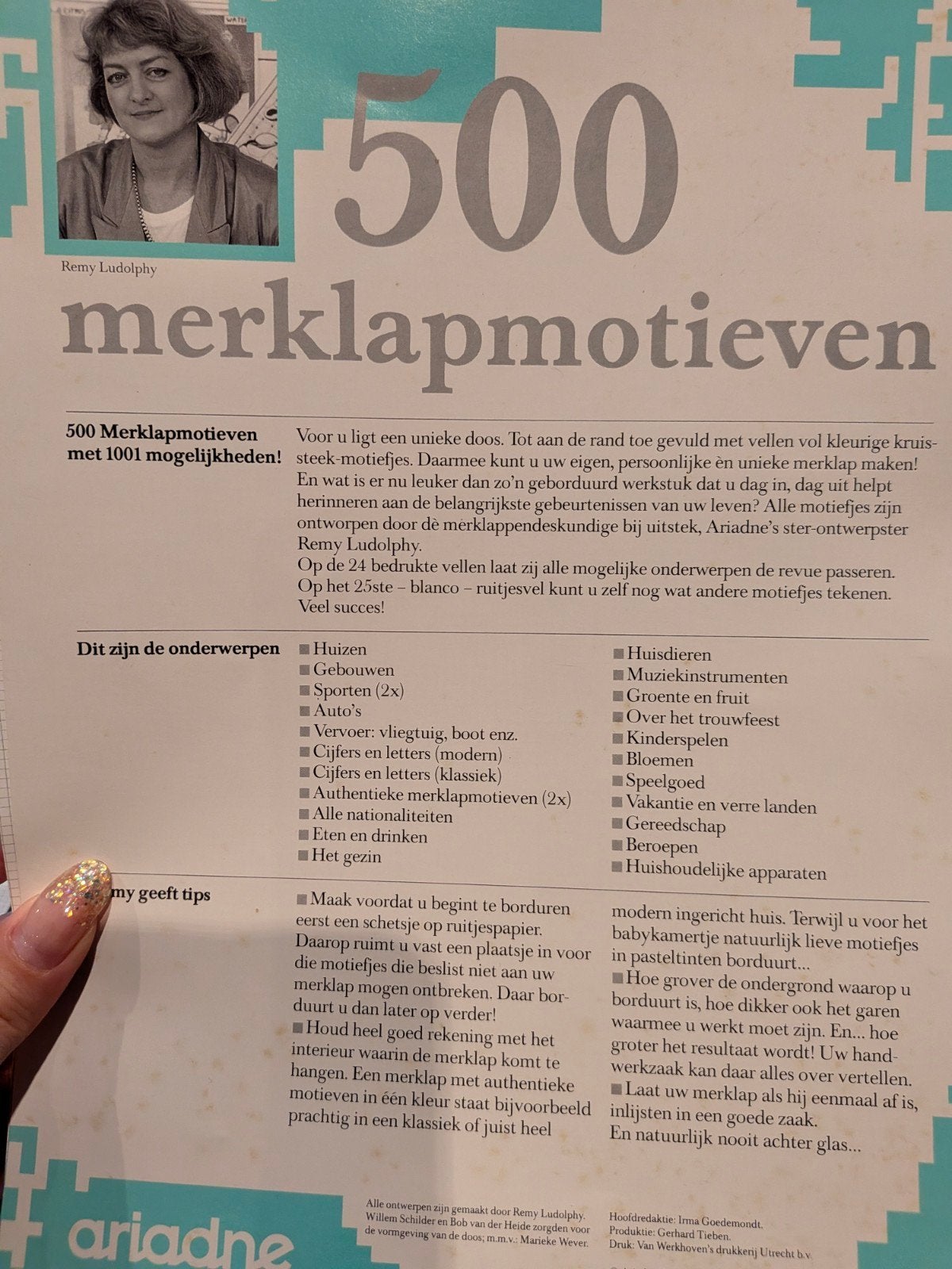 500 Merklapmotieven - Borduurpatronen Boek, Patroon, Gebruikt, Onbekend, Ophalen of Verzenden