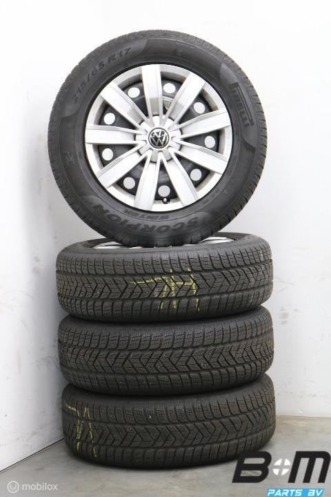 Org 17 inch velgen + winterbanden VW Tiguan 3 / 4 5QF601027J, Banden en Velgen, 17 inch, Winterbanden, Personenwagen