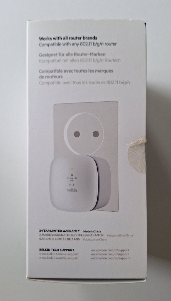WIFI versterker – Belkin N300, Ophalen of Verzenden, Nieuw, Belkin