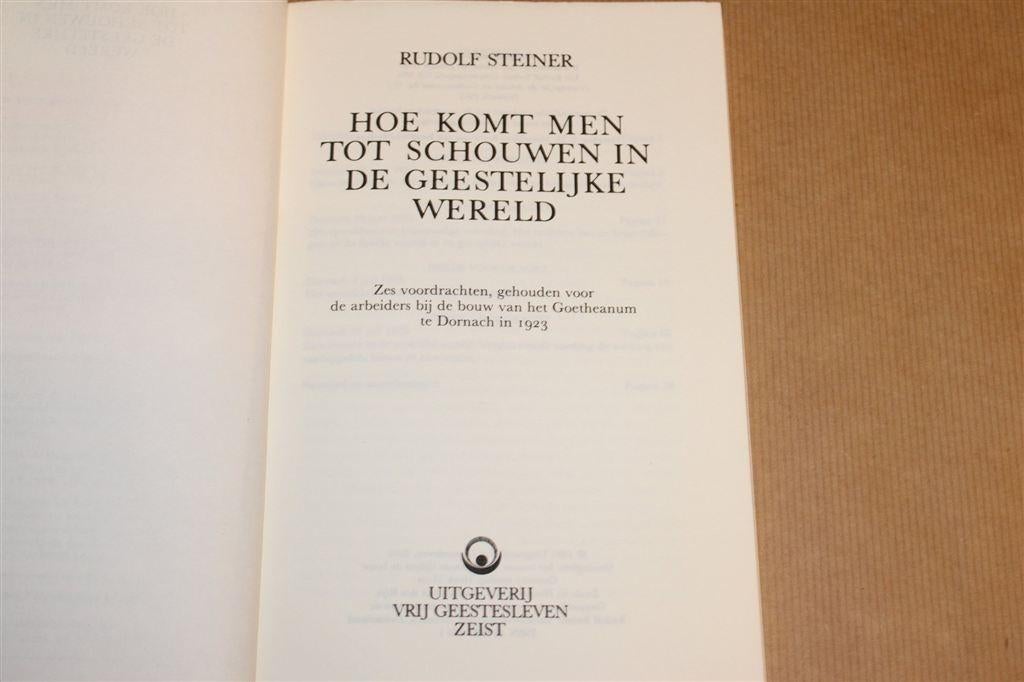 Antroposofie — 6 Voordrachten 1923 — Rudolf Steiner, Boeken, Esoterie en Spiritualiteit, Ophalen of Verzenden, Gelezen, Overige onderwerpen