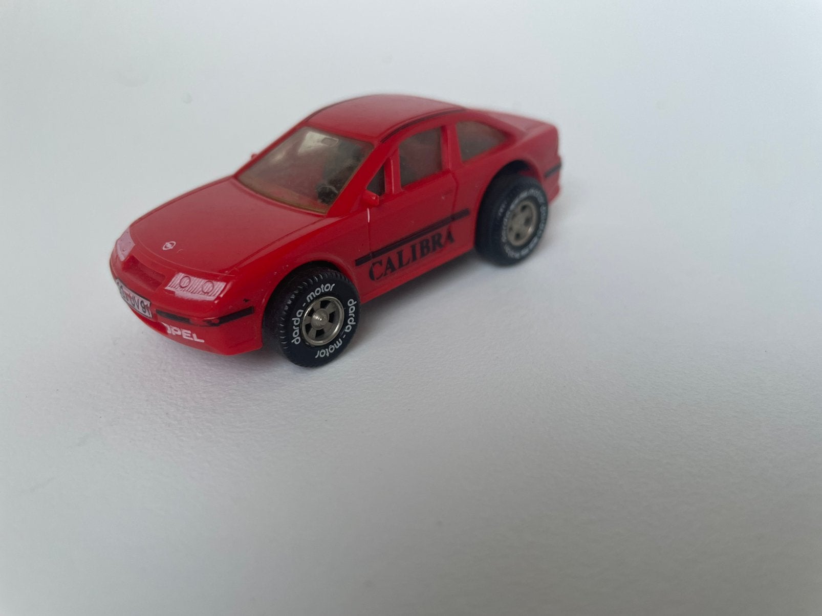 model Opel Calibra, rood , Darda auto, Darda GS, 1/50, Ophalen of Verzenden, Gebruikt, Auto