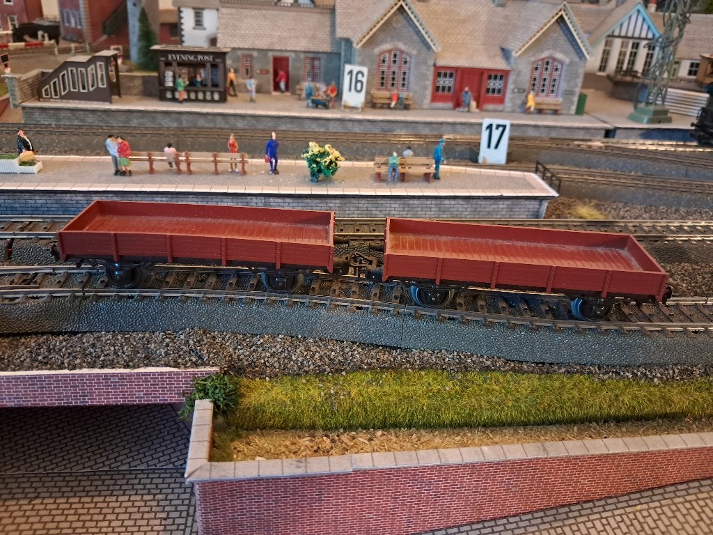 Marklin lageboordwagon 2x, Hobby en Vrije tijd, Modeltreinen | H0, Wisselstroom, Wagon, Ophalen of Verzenden, Zo goed als nieuw