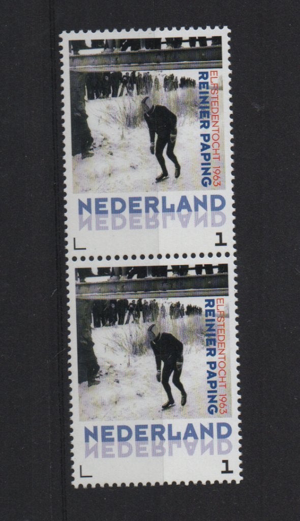 NVPH 3012 Postfris duo Reinier Paping 2012 Schaatsen, Ophalen of Verzenden, Na 1940, Postfris