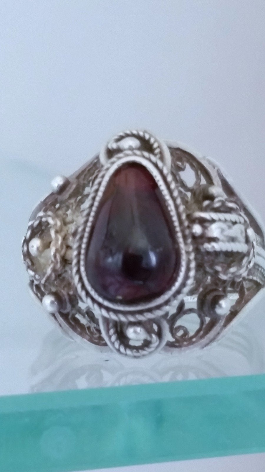 Geërfd. Antieke ring., Ophalen of Verzenden, 17 tot 18, Dame, Zilver