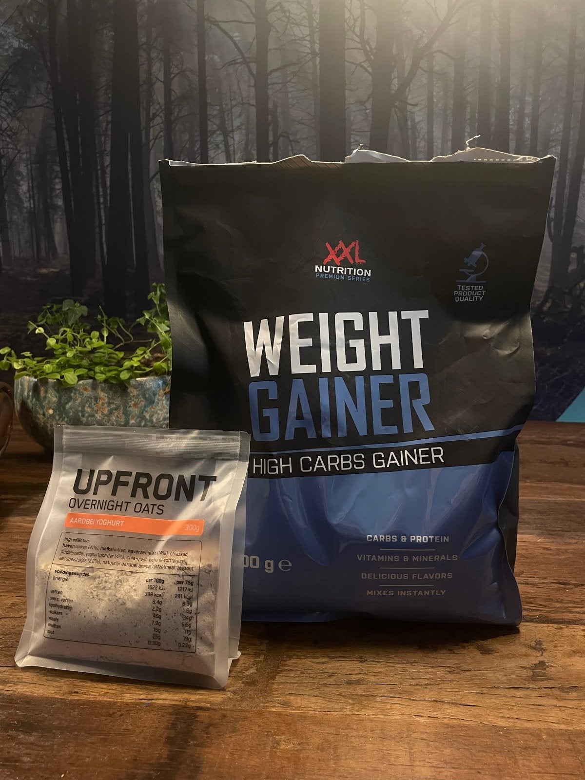 XXL Nutrition Weight Gainer Chocolade Hazelnoot + Overnight, Ophalen of Verzenden, Zo goed als nieuw, Overige typen
