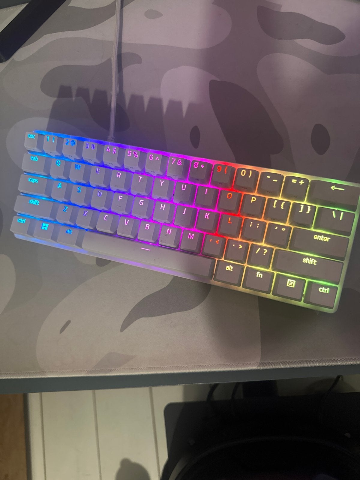 Razer Huntsman Mini gaming toetsenbord (zonder doos), Gaming toetsenbord, Ophalen of Verzenden, Zo goed als nieuw, Qwerty