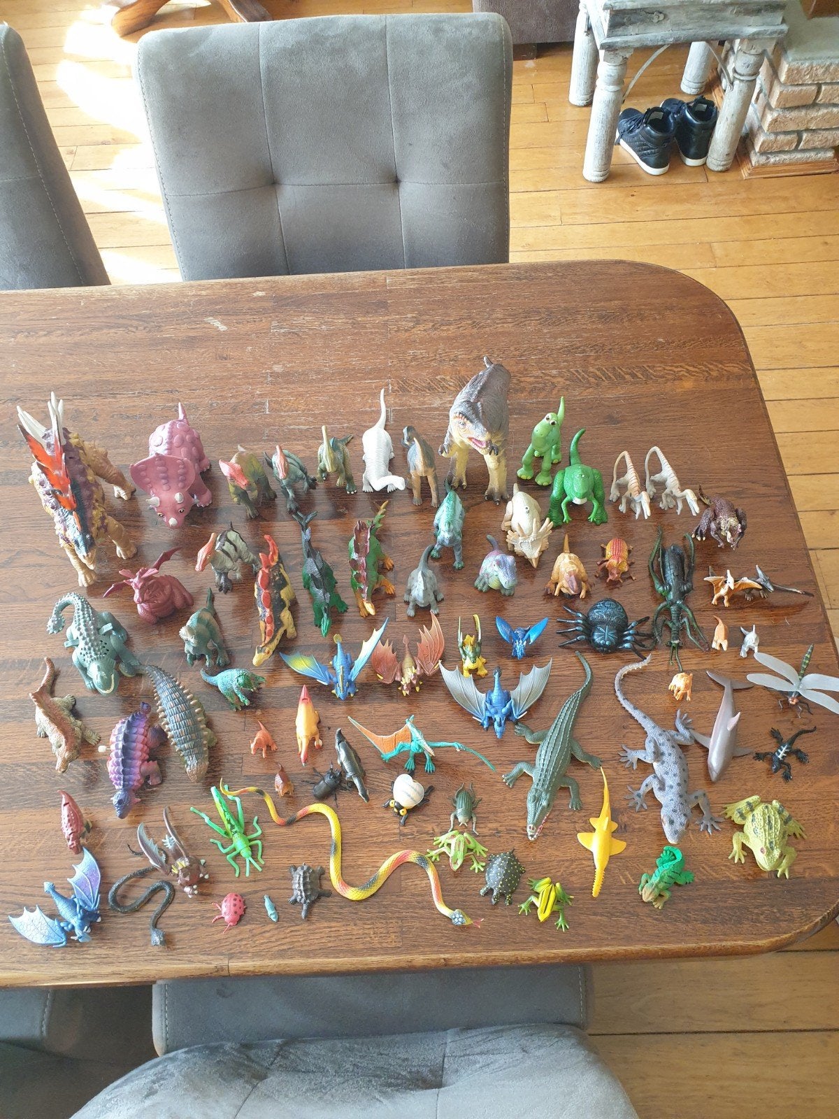 Mooie dinosaurusen, Verzamelen, Ophalen of Verzenden, Gebruikt, Beeldje of Figuurtje