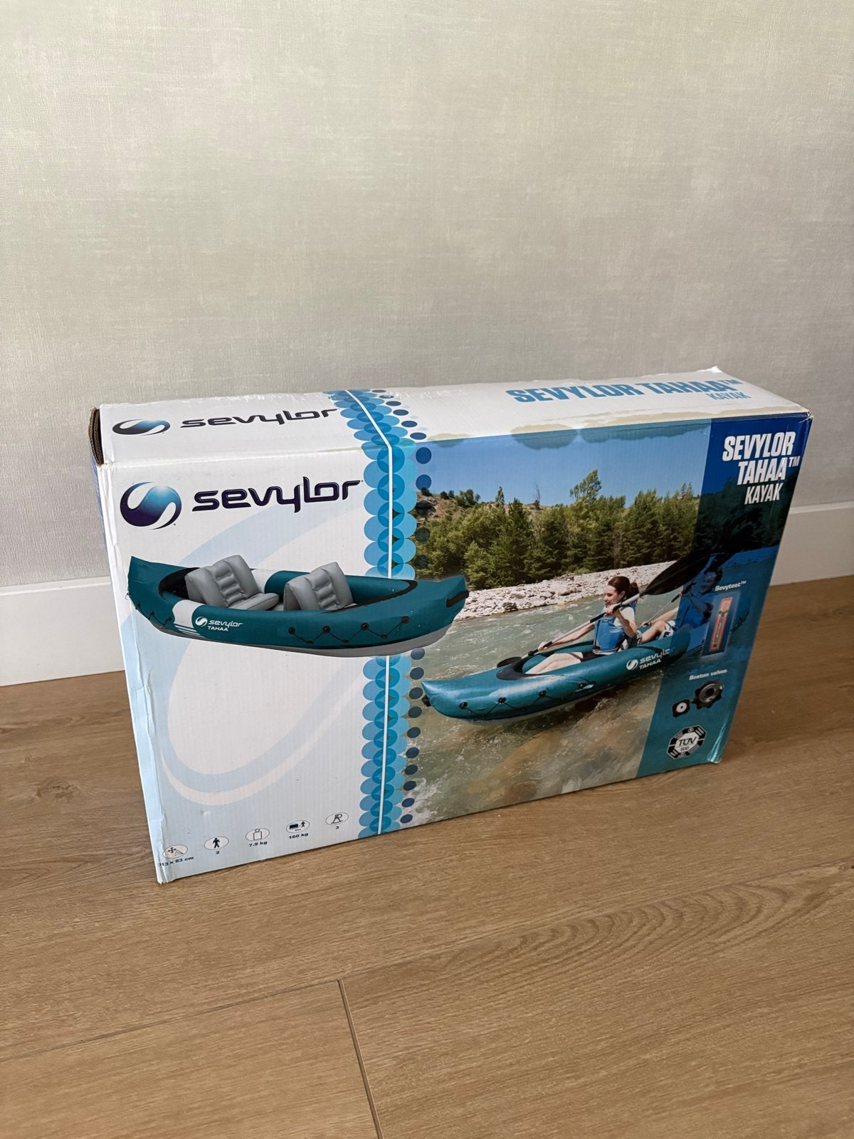 Sevylor Tahaa Kayak incl peddels, Ophalen of Verzenden, Opblaasbaar, Zo goed als nieuw, 2-persoons