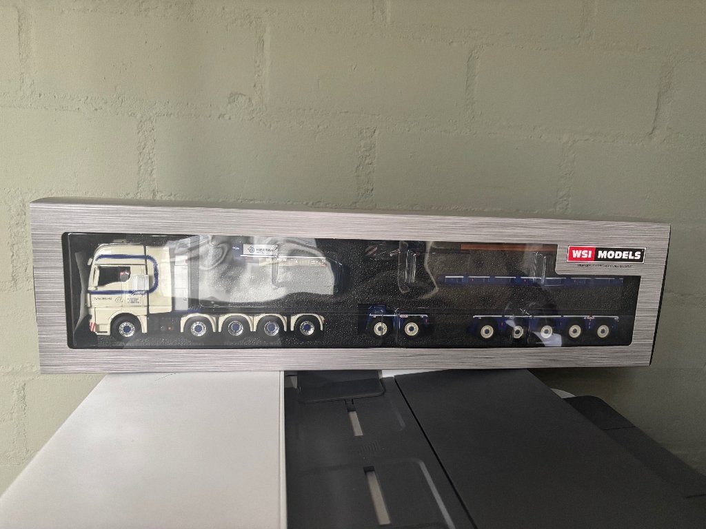 Bierings MAN TGX GX 10x4 + dieplader (5-) /Dolly (2) 1:50, Ophalen of Verzenden, Nieuw, Bus of Vrachtwagen, Wsi