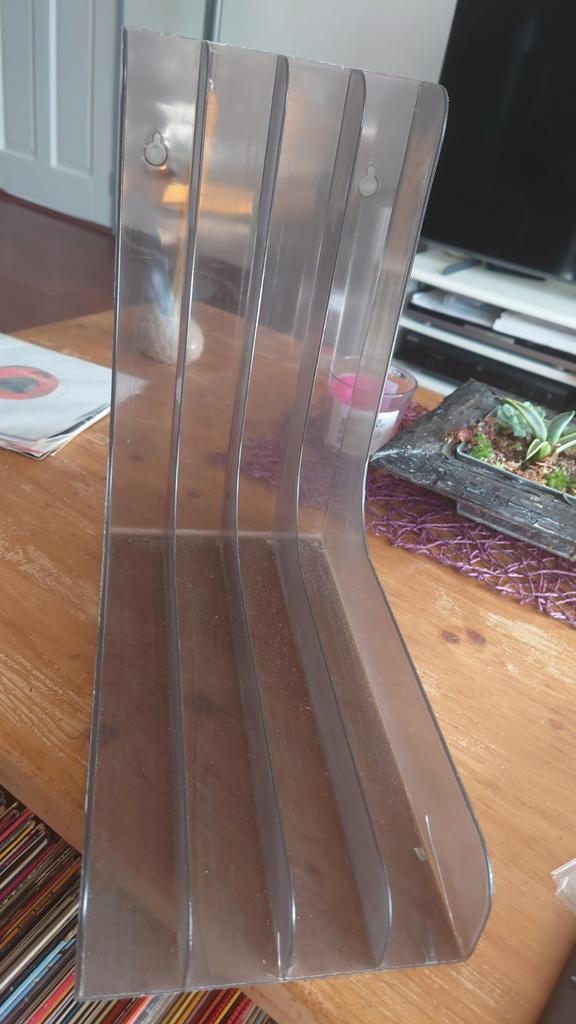 Vintage Retro Platen Standaard voor 50-60 Vinyl LP's, Huis en Inrichting, Woonaccessoires | Cd- en Dvd-rekken, Gebruikt, 25 tot 75 discs